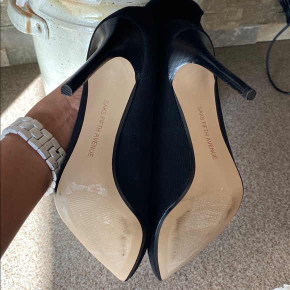 Saks Fifth Avenue Ankle Boot Pumps - Picture 7 of 9